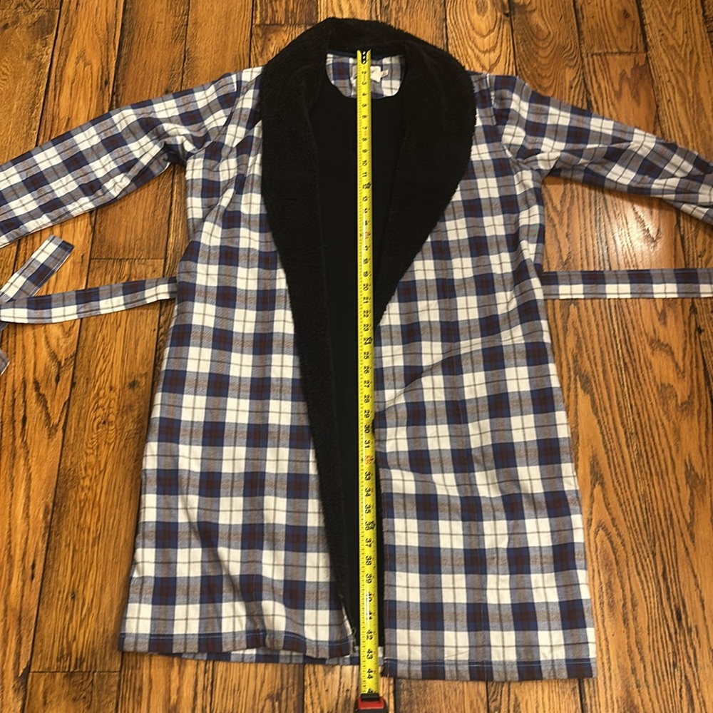 UGG MENS BELTED MULTICOLOR PLAID KALIB ROBE -COTTON WITH COZY LINING SIZE MEDIUM - Picture 4 of 12